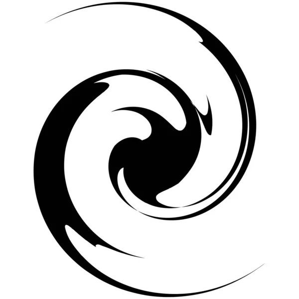 Curl Spiral Virvel Volut Helix Cirkulär Virvel — Stock vektor