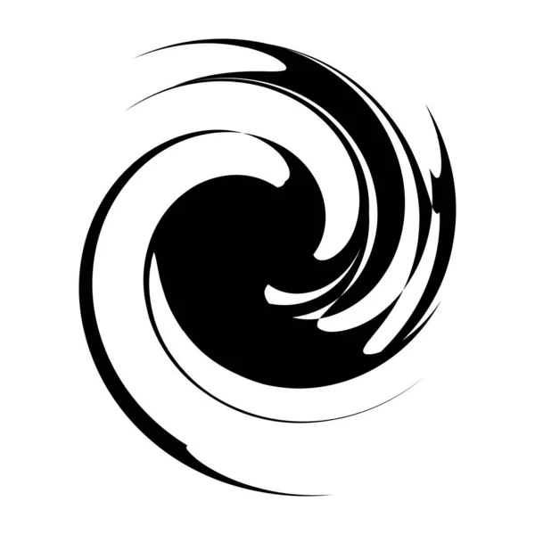 Curl Spiral Virvel Volut Helix Cirkulär Virvel — Stock vektor