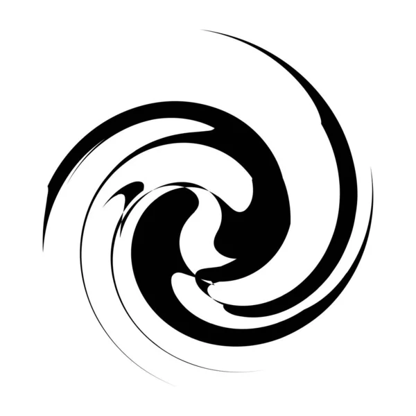 Kręcone Spiralne Wirujące Wolutowe Okrągły Kręg Helix — Wektor stockowy