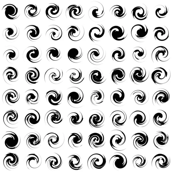 Curl Spiral Virvel Volut Helix Cirkulär Virvel — Stock vektor