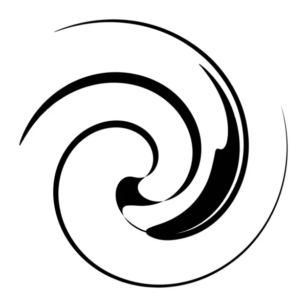カール渦巻渦巻渦巻 ヘリックス円形のツイル — ストックベクタ