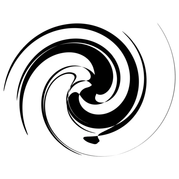 Curl Espiral Remolino Voluta Helix Giro Circular — Vector de stock