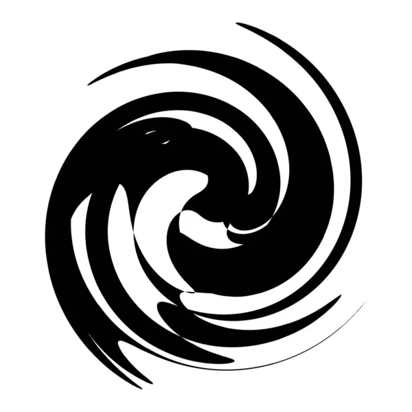 Kręcone Spiralne Wirujące Wolutowe Okrągły Kręg Helix — Wektor stockowy