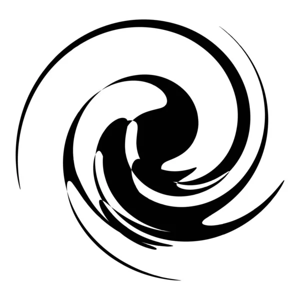 Curl Espiral Remolino Voluta Helix Giro Circular — Vector de stock