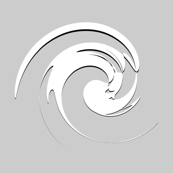 Скручування Спіраль Вихор Волання Спіраль Кругової Вихрової — стоковий вектор