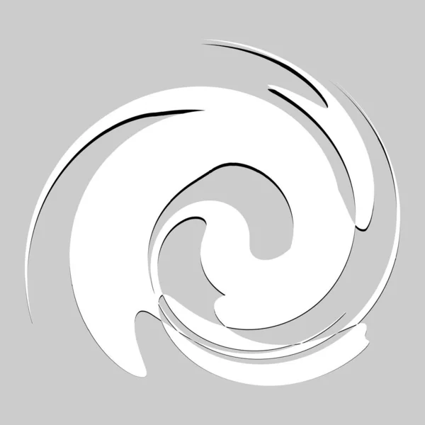 Curl Spiral Swirl Volute Helix Circular Twirl — Stock Vector