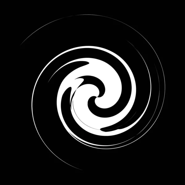 Locke Spirale Wirbel Spirale Kreisförmiger Spiralwirbel — Stockvektor