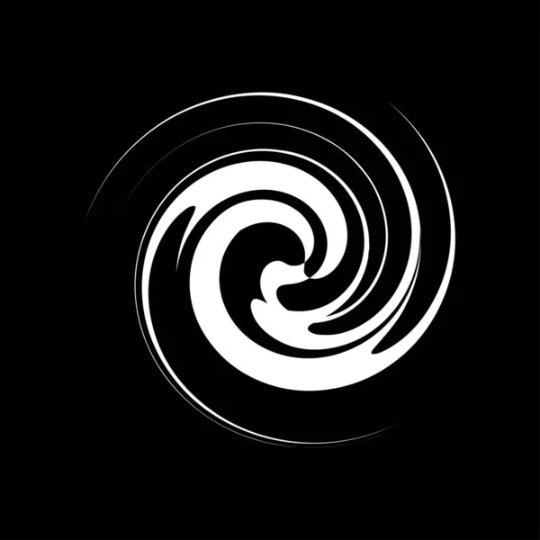 Curl Spiral Virvel Volut Helix Cirkulär Virvel — Stock vektor