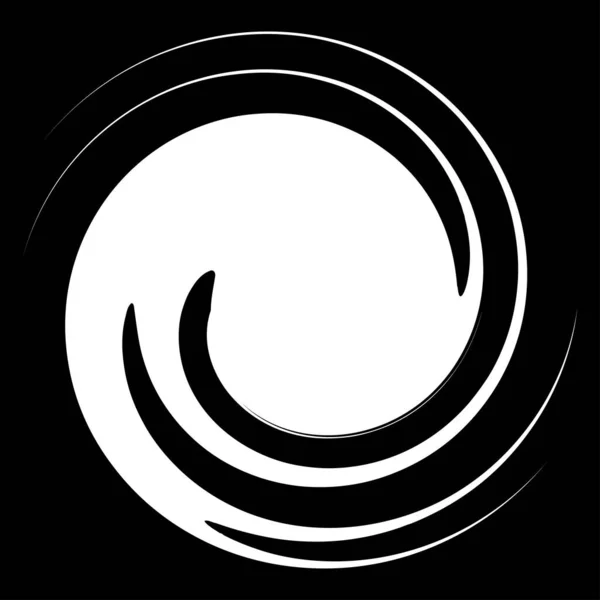 Curl Espiral Redemoinho Voluta Rotação Circular Hélice — Vetor de Stock