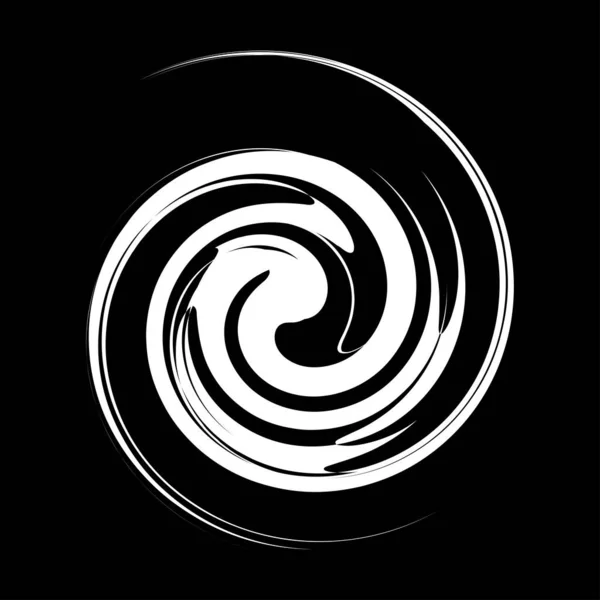 Curl Spiral Hvirvel Volute Helix Cirkulær Drejning – Stock-vektor