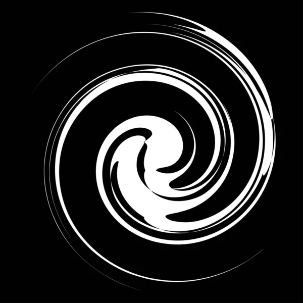 Curl Espiral Remolino Voluta Helix Giro Circular — Vector de stock