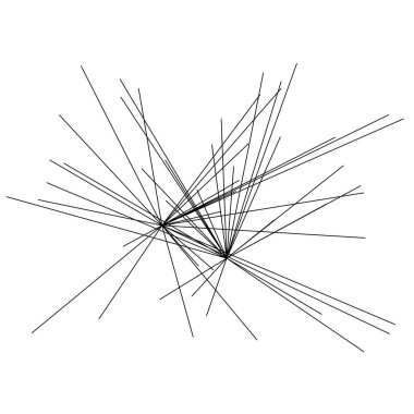 Açısal ve geometrik çizgilerin rastgele yapısı. Düzensiz soyut çizgi element vektörü