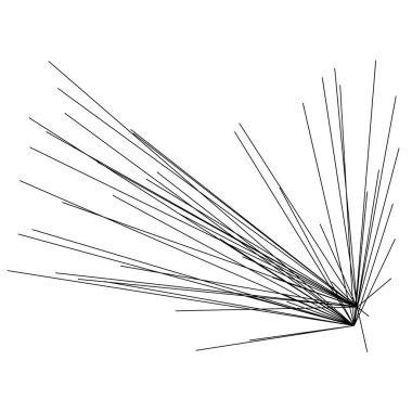 Açısal ve geometrik çizgilerin rastgele yapısı. Düzensiz soyut çizgi element vektörü