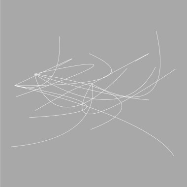 Rastgele kıvrımlı, kıvrımlı, karışık halatlar. Düğüm, düğüm, dalgalı çevre çizgileri