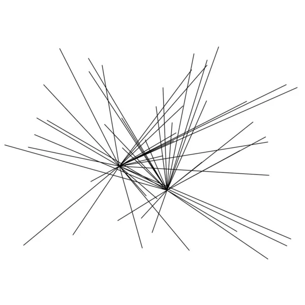 Struttura Casuale Angolare Elemento Linee Geometriche Elemento Linee Astratte Irregolari — Vettoriale Stock