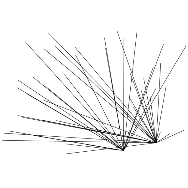 Struttura Casuale Angolare Elemento Linee Geometriche Elemento Linee Astratte Irregolari — Vettoriale Stock