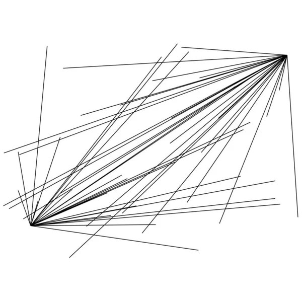 Structure Aléatoire Lignes Angulaires Géométriques Irrégulières Lignes Abstraites Élément Vecteur — Image vectorielle