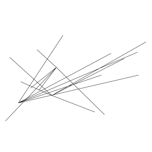 Losowa Struktura Kątowego Geometrycznego Elementu Linii Wektor Nieregularnych Linii Abstrakcyjnych — Wektor stockowy