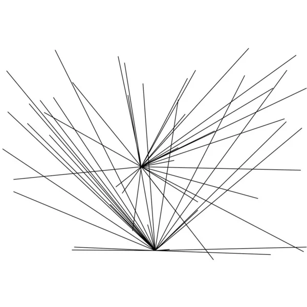 Struttura Casuale Angolare Elemento Linee Geometriche Elemento Linee Astratte Irregolari — Vettoriale Stock