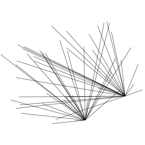 几何线元的随机结构 不规则抽象线元向量 — 图库矢量图片