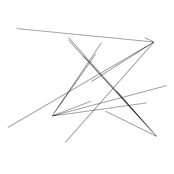 Estructura Aleatoria Del Elemento Líneas Geométricas Angulares Líneas Abstractas Irregulares — Archivo Imágenes Vectoriales