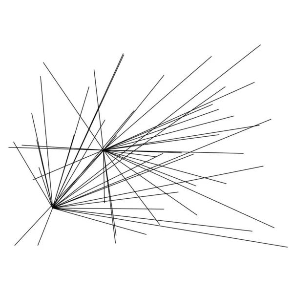 几何线元的随机结构 不规则抽象线元向量 — 图库矢量图片
