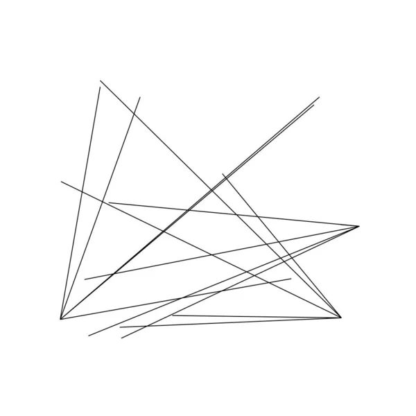 Structure Aléatoire Lignes Angulaires Géométriques Irrégulières Lignes Abstraites Élément Vecteur — Image vectorielle