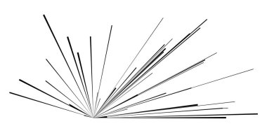 Dinamik, eksantrik dinamik çizgi roman patlaması, aksiyon çizgileri. Patlama, ışıltı, kıvılcım. Radyal, yayılan çizgiler hisse senedi vektör çizimleri, klip- sanat grafikleri.