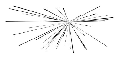 Dinamik, eksantrik dinamik çizgi roman patlaması, aksiyon çizgileri. Patlama, ışıltı, kıvılcım. Radyal, yayılan çizgiler hisse senedi vektör çizimleri, klip- sanat grafikleri.