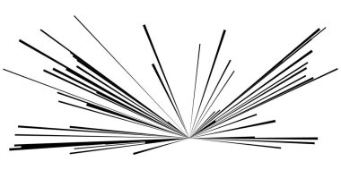 Dinamik, eksantrik dinamik çizgi roman patlaması, aksiyon çizgileri. Patlama, ışıltı, kıvılcım. Radyal, yayılan çizgiler hisse senedi vektör çizimleri, klip- sanat grafikleri.