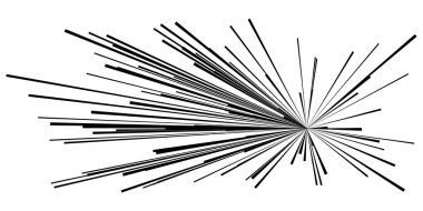 Dinamik, eksantrik dinamik çizgi roman patlaması, aksiyon çizgileri. Patlama, ışıltı, kıvılcım. Radyal, yayılan çizgiler hisse senedi vektör çizimleri, klip- sanat grafikleri.