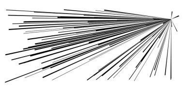 Dinamik, eksantrik dinamik çizgi roman patlaması, aksiyon çizgileri. Patlama, ışıltı, kıvılcım. Radyal, yayılan çizgiler hisse senedi vektör çizimleri, klip- sanat grafikleri.