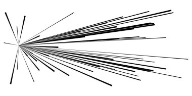 Dinamik, eksantrik dinamik çizgi roman patlaması, aksiyon çizgileri. Patlama, ışıltı, kıvılcım. Radyal, yayılan çizgiler hisse senedi vektör çizimleri, klip- sanat grafikleri.