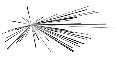 Dinamik, eksantrik dinamik çizgi roman patlaması, aksiyon çizgileri. Patlama, ışıltı, kıvılcım. Radyal, yayılan çizgiler hisse senedi vektör çizimleri, klip- sanat grafikleri.