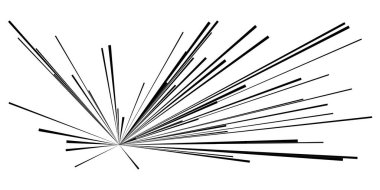 Dinamik, eksantrik dinamik çizgi roman patlaması, aksiyon çizgileri. Patlama, ışıltı, kıvılcım. Radyal, yayılan çizgiler hisse senedi vektör çizimleri, klip- sanat grafikleri.