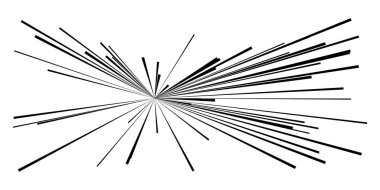 Dinamik, eksantrik dinamik çizgi roman patlaması, aksiyon çizgileri. Patlama, ışıltı, kıvılcım. Radyal, yayılan çizgiler hisse senedi vektör çizimleri, klip- sanat grafikleri.