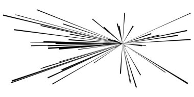 Dinamik, eksantrik dinamik çizgi roman patlaması, aksiyon çizgileri. Patlama, ışıltı, kıvılcım. Radyal, yayılan çizgiler hisse senedi vektör çizimleri, klip- sanat grafikleri.