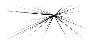 Dinamik, eksantrik dinamik çizgi roman patlaması, aksiyon çizgileri. Patlama, ışıltı, kıvılcım. Radyal, yayılan çizgiler hisse senedi vektör çizimleri, klip- sanat grafikleri.