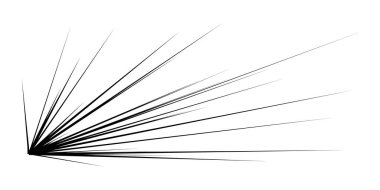 Dinamik, eksantrik dinamik çizgi roman patlaması, aksiyon çizgileri. Patlama, ışıltı, kıvılcım. Radyal, yayılan çizgiler hisse senedi vektör çizimleri, klip- sanat grafikleri.