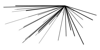 Dinamik, eksantrik dinamik çizgi roman patlaması, aksiyon çizgileri. Patlama, ışıltı, kıvılcım. Radyal, yayılan çizgiler hisse senedi vektör çizimleri, klip- sanat grafikleri.