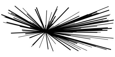 Dinamik, eksantrik dinamik çizgi roman patlaması, aksiyon çizgileri. Patlama, ışıltı, kıvılcım. Radyal, yayılan çizgiler hisse senedi vektör çizimleri, klip- sanat grafikleri.