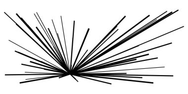 Dinamik, eksantrik dinamik çizgi roman patlaması, aksiyon çizgileri. Patlama, ışıltı, kıvılcım. Radyal, yayılan çizgiler hisse senedi vektör çizimleri, klip- sanat grafikleri.