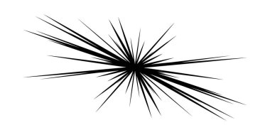 Dinamik, eksantrik dinamik çizgi roman patlaması, aksiyon çizgileri. Patlama, ışıltı, kıvılcım. Radyal, yayılan çizgiler hisse senedi vektör çizimleri, klip- sanat grafikleri.