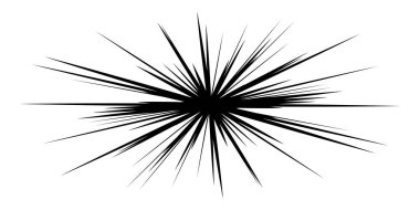 Dinamik, eksantrik dinamik çizgi roman patlaması, aksiyon çizgileri. Patlama, ışıltı, kıvılcım. Radyal, yayılan çizgiler hisse senedi vektör çizimleri, klip- sanat grafikleri.