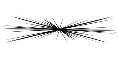 Dinamik, eksantrik dinamik çizgi roman patlaması, aksiyon çizgileri. Patlama, ışıltı, kıvılcım. Radyal, yayılan çizgiler hisse senedi vektör çizimleri, klip- sanat grafikleri.