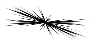 Dinamik, eksantrik dinamik çizgi roman patlaması, aksiyon çizgileri. Patlama, ışıltı, kıvılcım. Radyal, yayılan çizgiler hisse senedi vektör çizimleri, klip- sanat grafikleri.
