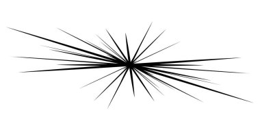 Dinamik, eksantrik dinamik çizgi roman patlaması, aksiyon çizgileri. Patlama, ışıltı, kıvılcım. Radyal, yayılan çizgiler hisse senedi vektör çizimleri, klip- sanat grafikleri.