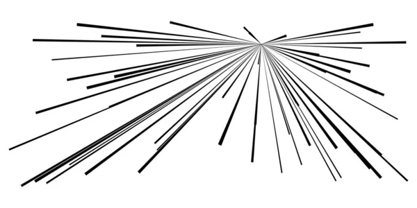 Dinâmica Dinâmica Excêntrica Explosão Cômica Linhas Trilha Ação Explosão Brilho —  Vetores de Stock