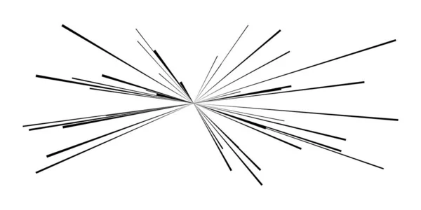 Dinámica Excéntrica Explosión Cómica Dinámica Líneas Sendero Acción Explosión Chispa — Archivo Imágenes Vectoriales