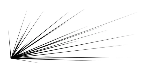 Dinâmica Dinâmica Excêntrica Explosão Cômica Linhas Trilha Ação Explosão Brilho — Vetor de Stock